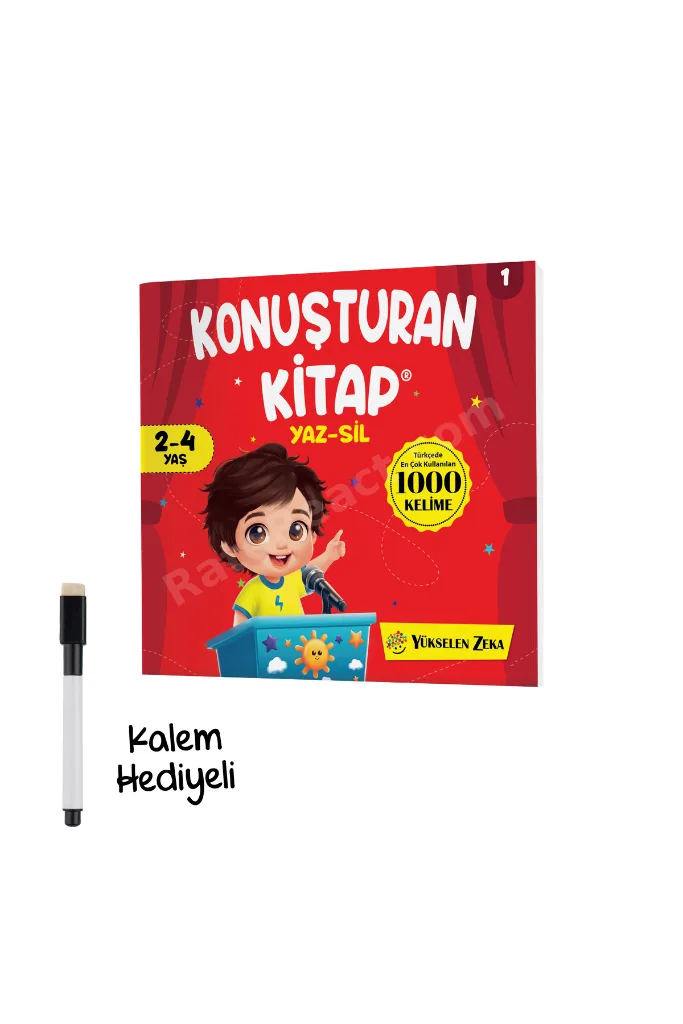 Konuşturan Kitap Ve Konuşmaya Başlıyorum Yaz Sil Serisi 2'li Set - 6 Kitap