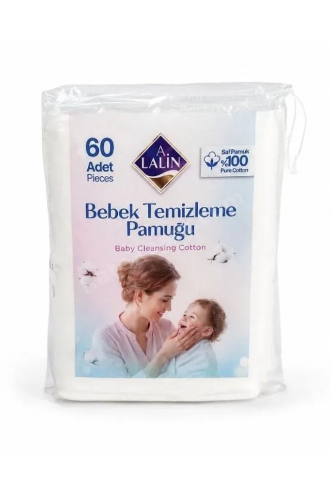 ALALİN BEBEK TEMİZLEME PAMUĞU 60 LI