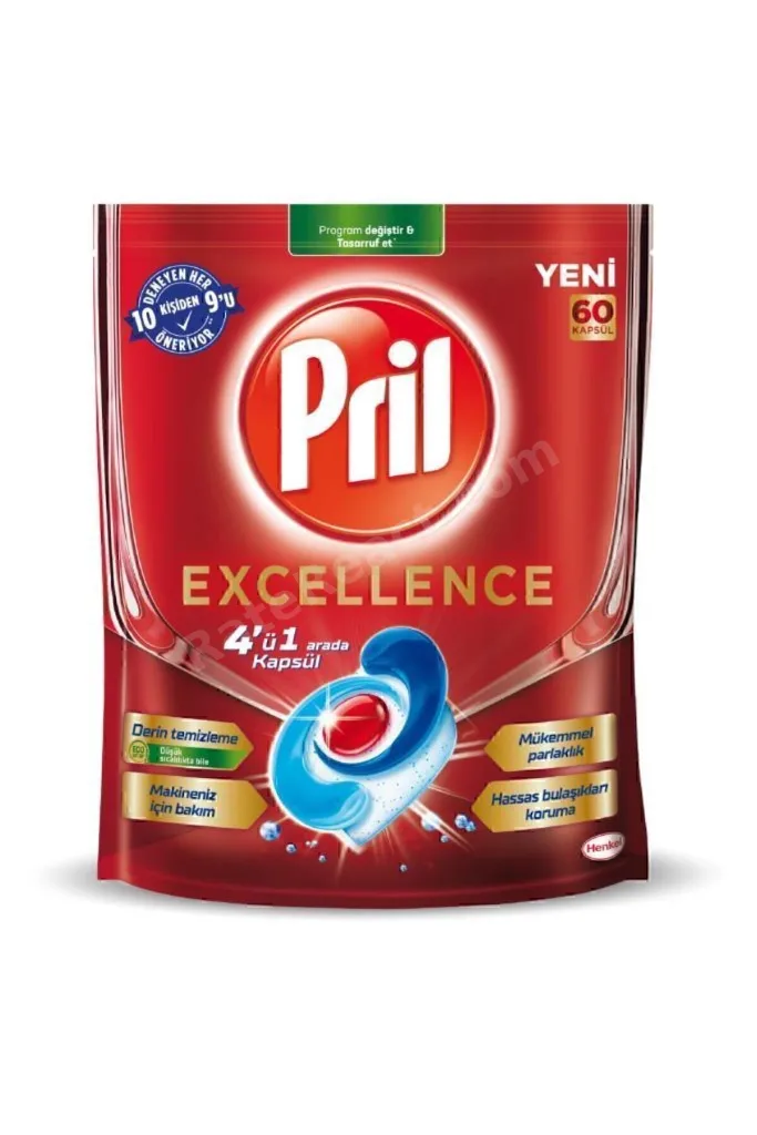 Excellence 4'ü 1 Arada Bulaşık Makinesi Deterjanı 60 Kapsül - Etkili Temizlik