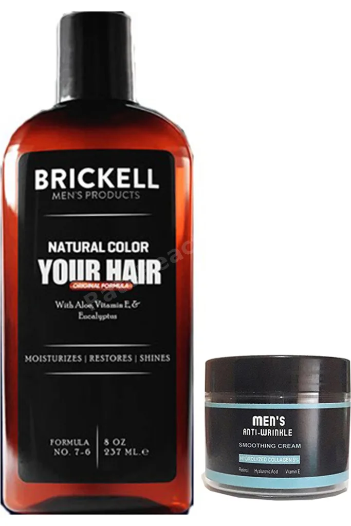 Brickell Erkeklere Özel Gerçek Saç Ve Sakal Rengine Döndüren Şampuan Erkeklere Için 237 Ml X 2 Ad.