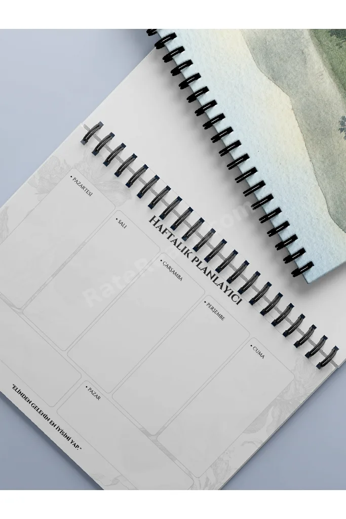 Haftalık Planlayıcı 52 Hafta Planlama Defteri - A5 Spiralli Defter