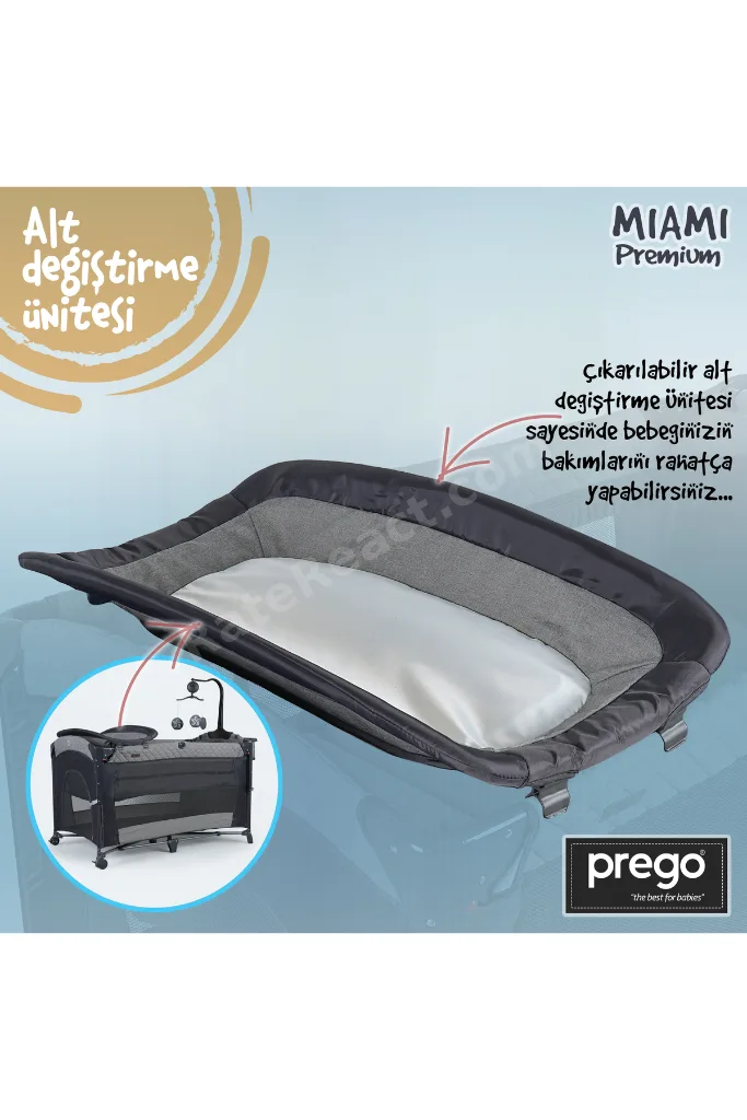 Miami Premium Dönenceli Anne Yanı Oyun Parkı 8040