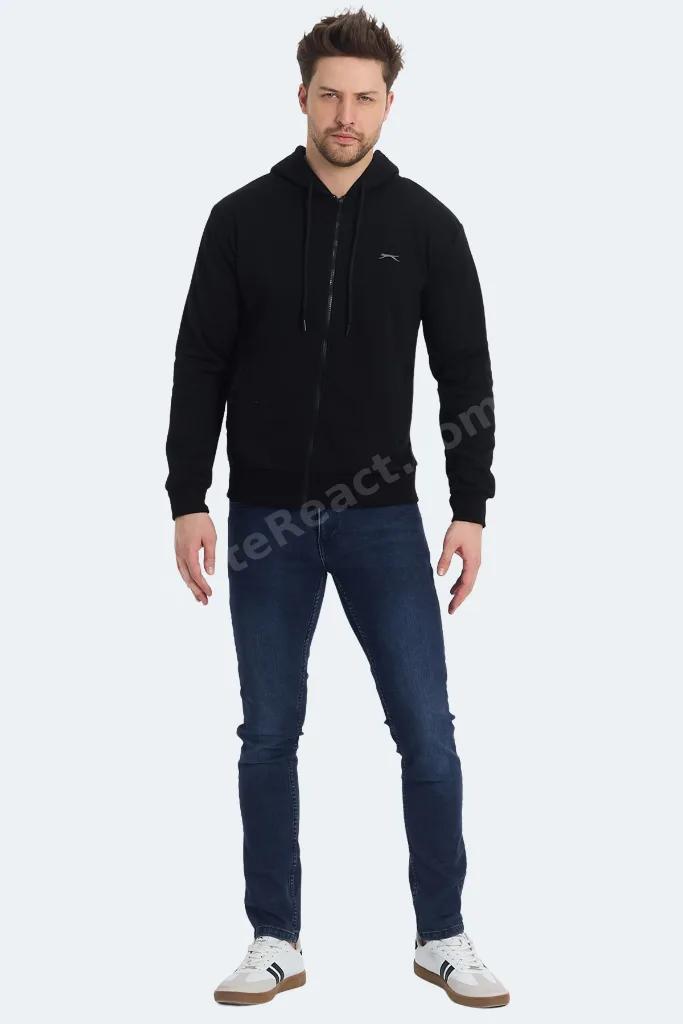 KOZZAX IN Erkek Siyah Sweatshirt