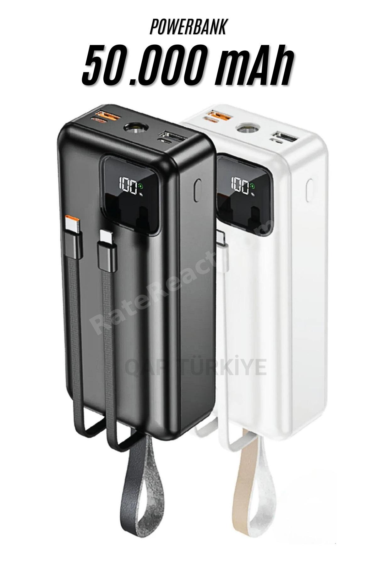 50000 Mah Pd 22,5w 3.0 Qualcomm Hızlı Şarj Power Bank Turbo Hızlı Pd Iphone Xiaomi