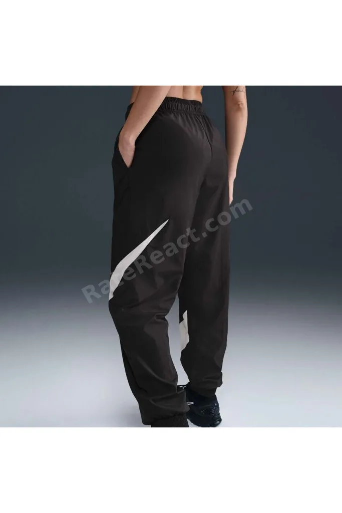 Classic Woven MR UV Logo Jogger Kadın Siyah Eşofman Altı