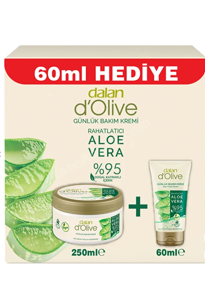 D'Olive Aloe Vera El & Vücut Kremi Seti 250 ml + 60 ml