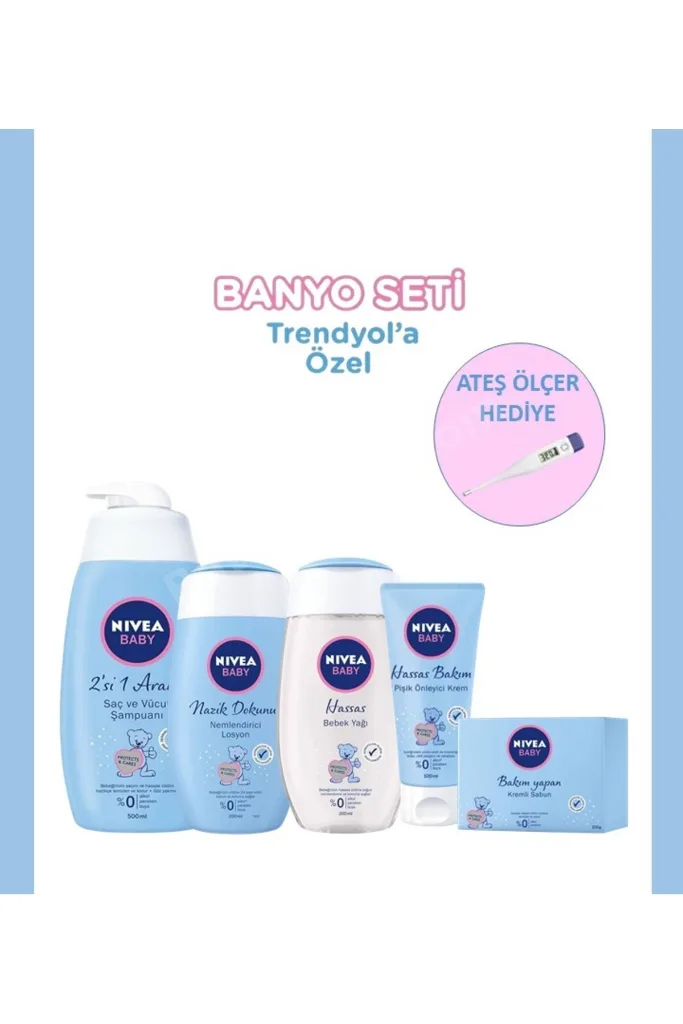 Saç Ve Vücut Şampuanı 500 Ml, Sabun 100g, Losyon 200 ml, Pişik Kremi 100 ml, Yağ 200 ml, Termometre