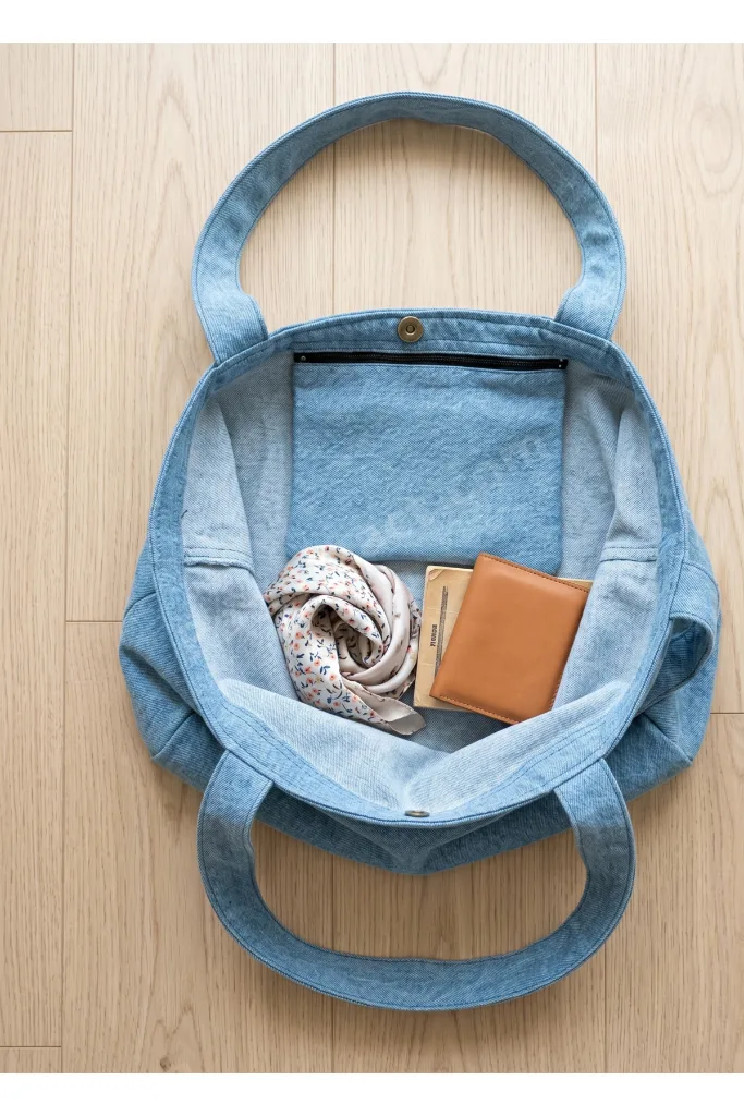 Büyük Boy Denim Çanta