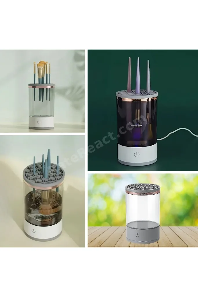 ® USB Şarjlı Makyaj Fırçası Temizleyici Aparat Hızlı Kurutmalı, Çok Yönlü Fırça Temizl