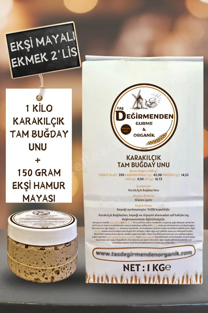 Karakılçık Tam Buğday Unu - Siyez Ekşi Hamur Mayası