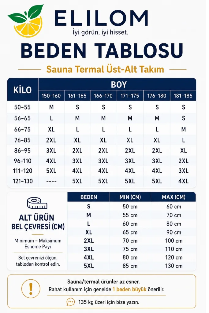 Termal Sauna Seti Terletici etki – Fermuarlı Uzun Kollu Üst + Termal Tayt (2’li Set)