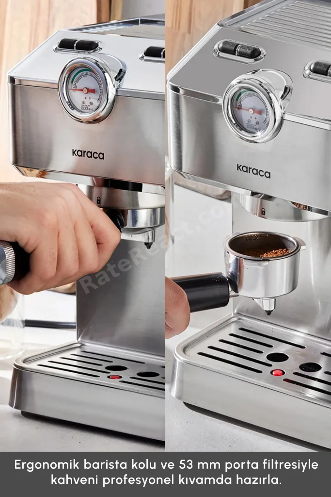 Coffee Art 1101 Süt Köpürtücülü 20bar Basınçlı Espresso Latte Cappuccino Americano Mak. 1,5l