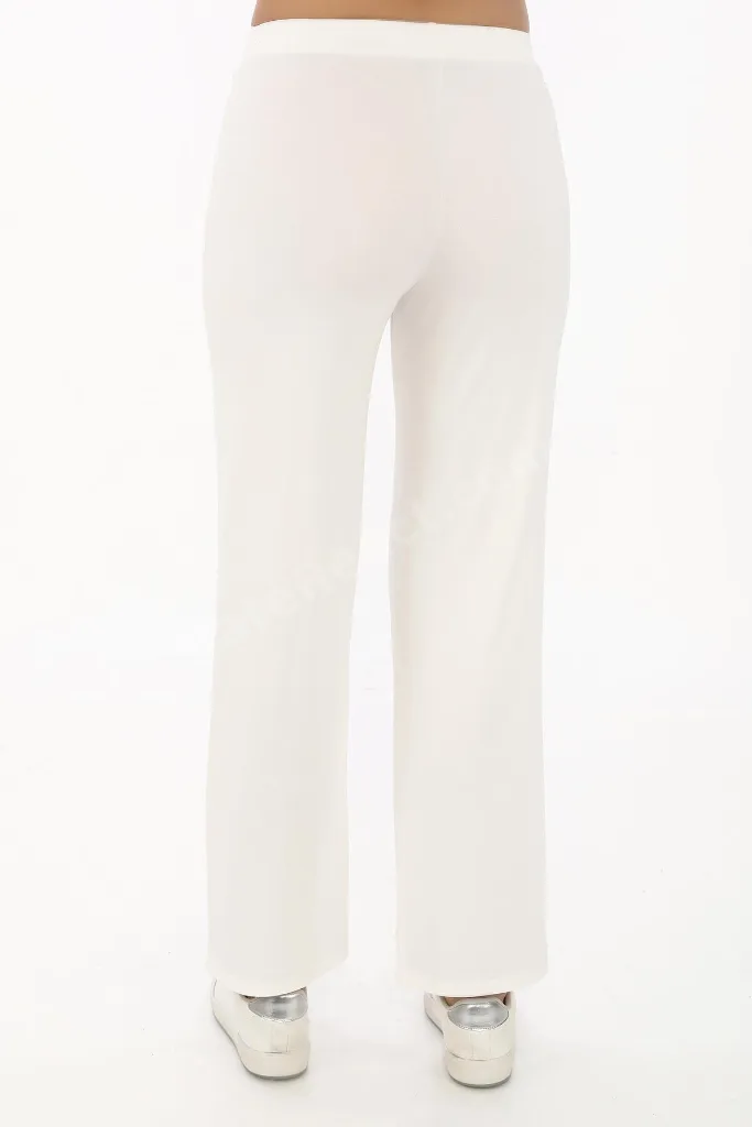 Extra Yumuşak Uzun Viskon Pantolon Home&Outdoor-Krem