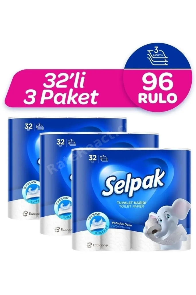 Tuvalet Kağıdı 3 x 32 Rulo