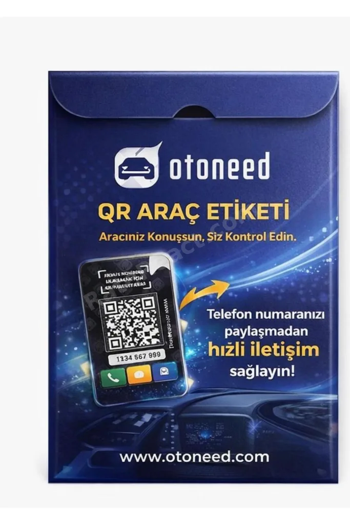 QR Kodlu Araç Bildirim Etiketi Numara Paylaşmadan Araç Sahibiyle İletişim