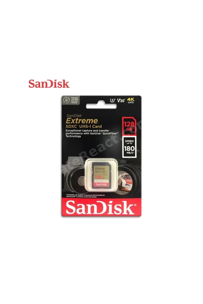 Extreme 128gb 180mb/s Sd Uhs-ı 4k Uhd Hafıza Kartı Sdsdxva-128g-gncın