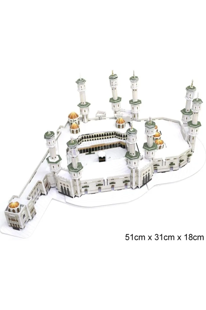 Mescidi Haram Kabe 3d Puzzle 3 Boyutlu Mekke Cami Maketi Yapma