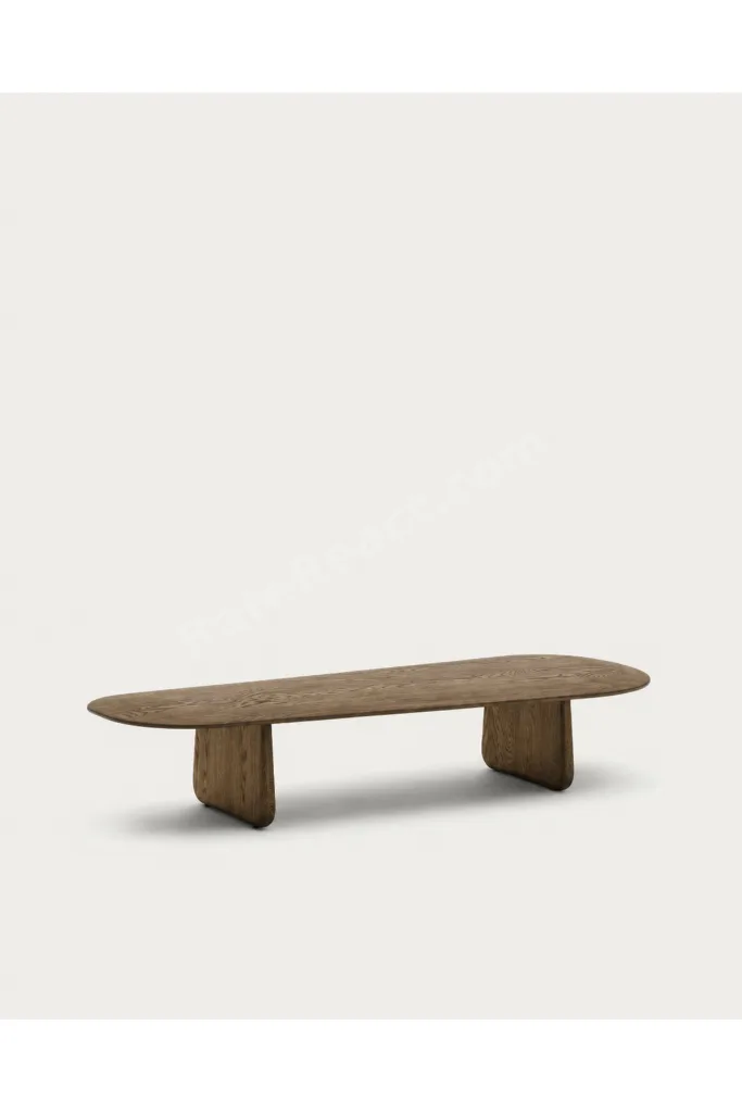 Ceviz Renkli 145x60 Cm Ahşap Orta Sehpa