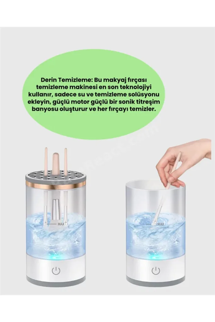Tüm Makyaj Fırçalarıyla Uyumlu Derin Temizlik Makinesi HBTKN-PRK4930