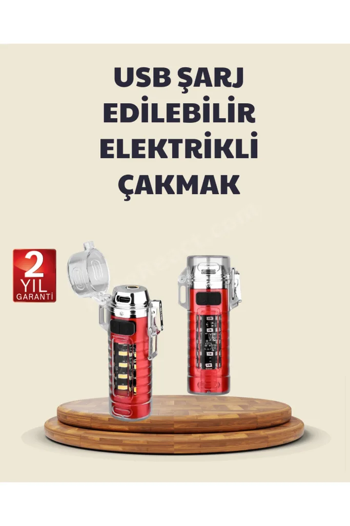 Kamp ve Outdoor İçin Çok Amaçlı Çakarlı Elektronik Çakmak