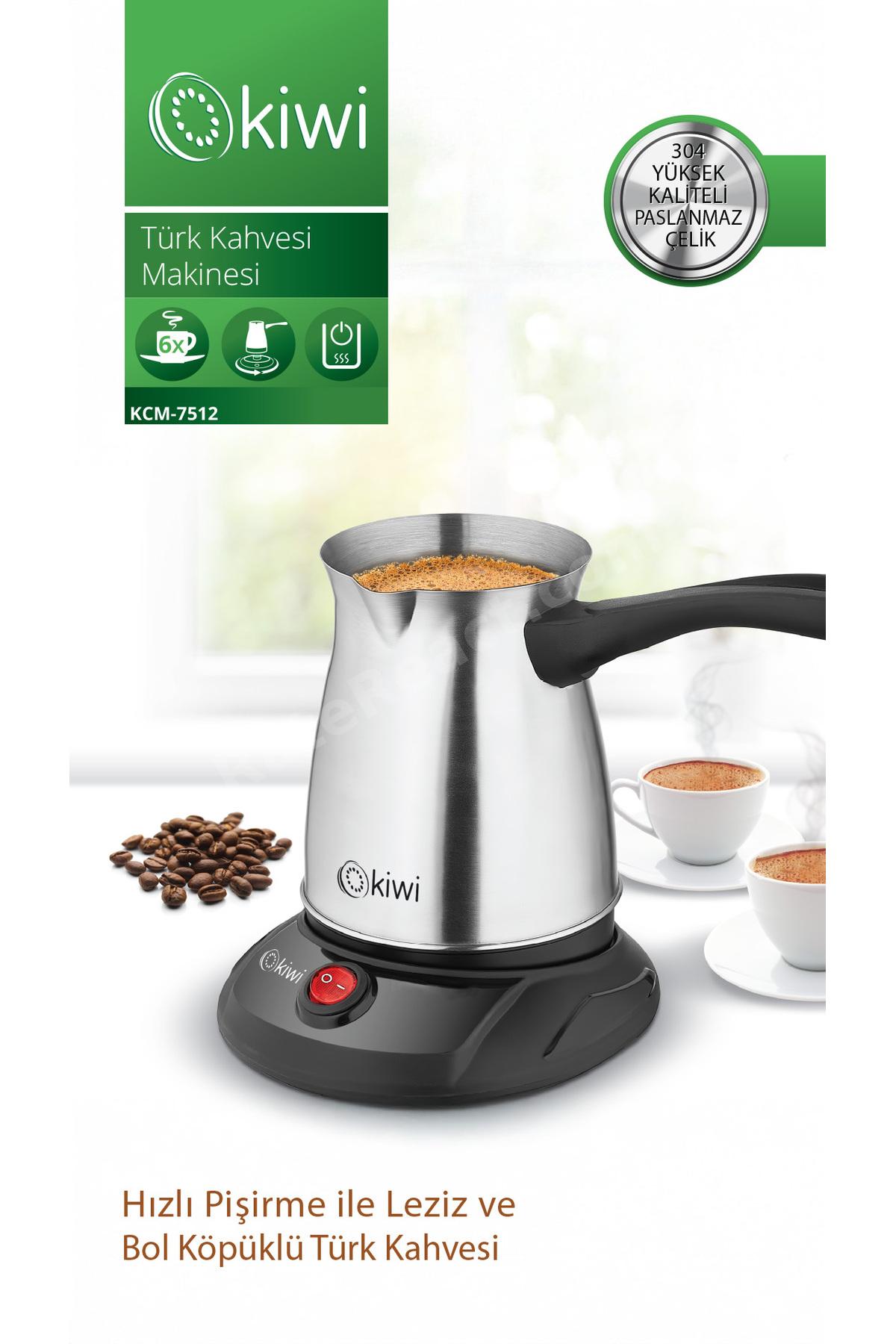 Kcm 7512 Çelik Cezve Türk Kahve Makinesi Inox
