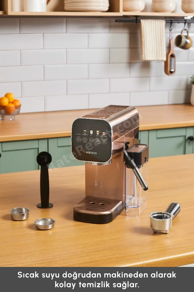 Mycaffee Barista S20 Entegre Süt Hazneli Otomatik Espresso ve Latte Makinesi Amber