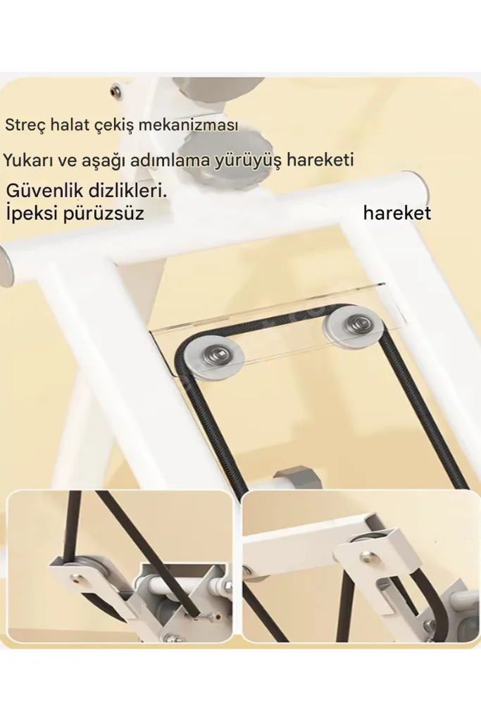 C-01 Katlanabilir Dikey Tırmanma Egzersiz Aleti Stepper Kondisyon Bisikleti Spor Aleti Fitness Aleti