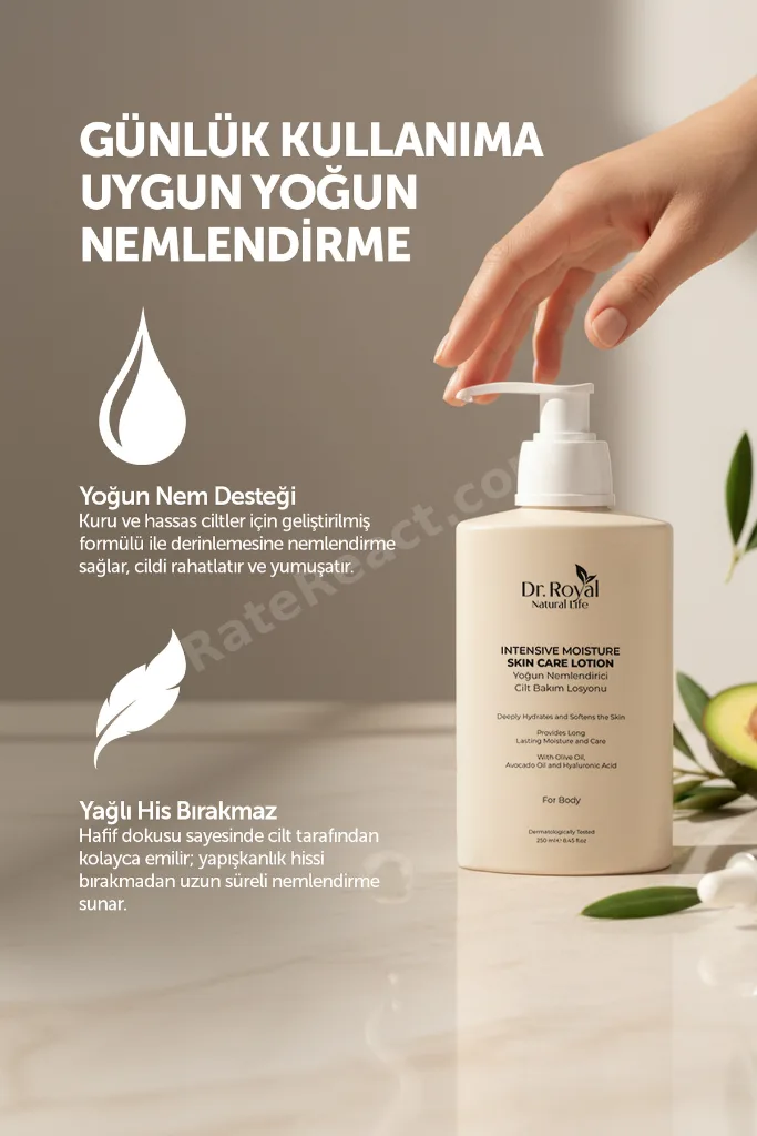 Yoğun Nemlendirici Cilt Bakım Losyonu 250 ml