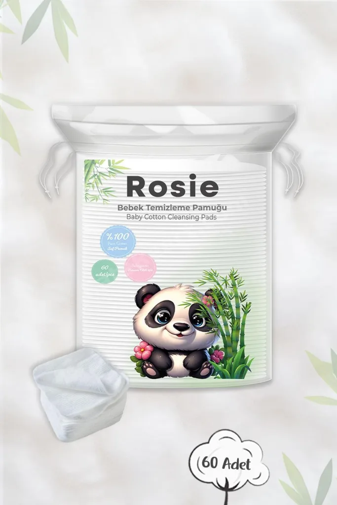 60'lı 18 AL 16 ÖDE Bebek Temizleme Pamuğu ve Rosie Pamuk hediye