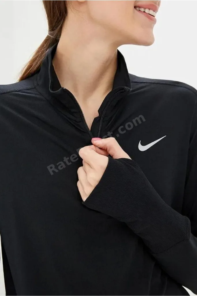 Dri-fit Element Running Siyah Çeyrek Fermuar Kadın Koşu Üstü