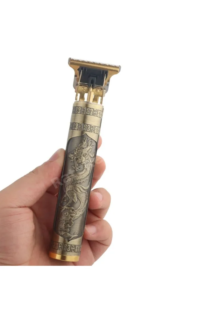 ® Vintage Görünümlü Güçlü 4 Farklı Başlıklı USB ŞarjlI Manuel Tıraş Makinası
