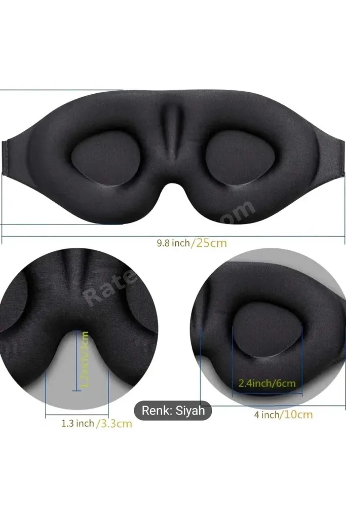 3D Uyku Göz Bandı Işığı %100 Engeller