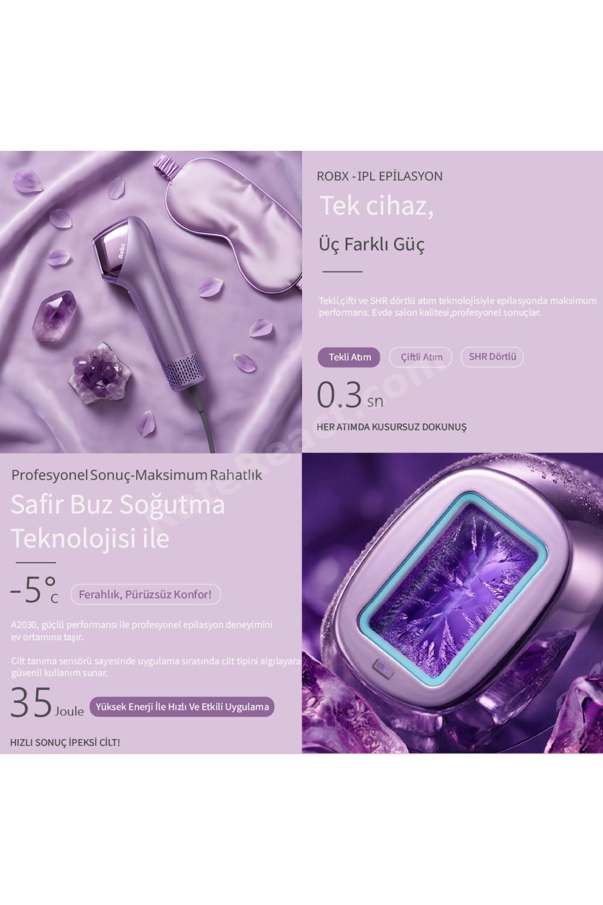 A2030 IPL YENİ Sapphire Sogutma 35 joule Ultra Güç -Acısız Etki- Çoklu Otomatik Seri Atım-Kadın-Erkek
