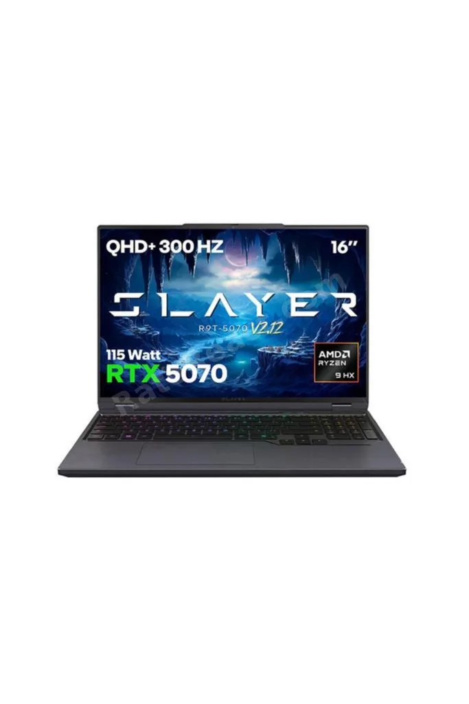 Slayer R9T-5070 V2.12 C7 AMD Ryzen 9 8945HX 16GB RAM 1TB SSD RTX5070 16" 300Hz QHD+ IPS F