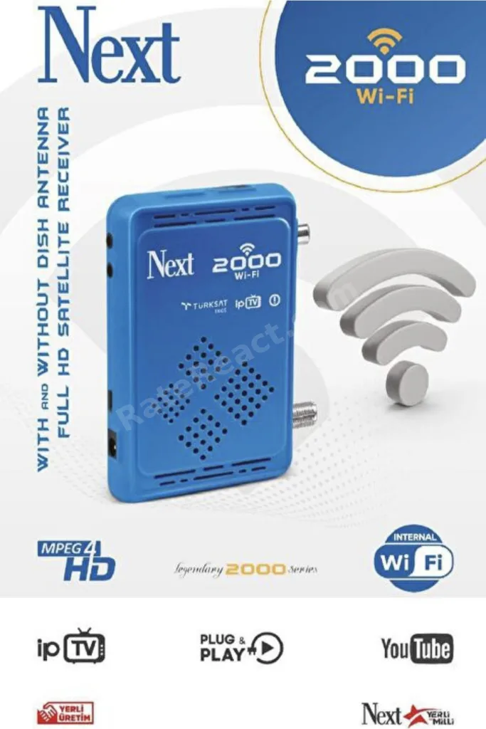 Next 2000 Wifi-S I.p.t.v. Özellikli Hd Uydu Alıcısı Dahili Wifi