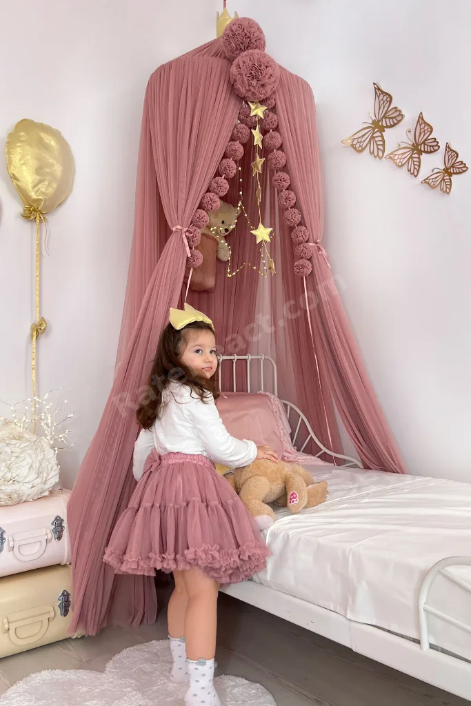 Tül Cibinlik Deluxe Dusty Rose