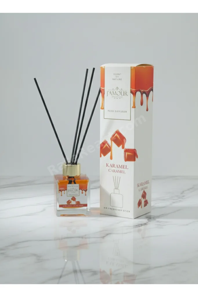 Kahve&Karamel Oda Kokusu 100 ml X2 Adet- Kalıcı,Uzun Süre Etkili Çubuklu Oda Kokusu