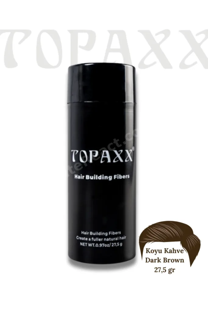 Koyu Kahve/dark Brown Saç Dolgunlaştırıcı Kapatıcı Fiber Topik Tozu 27,5gr