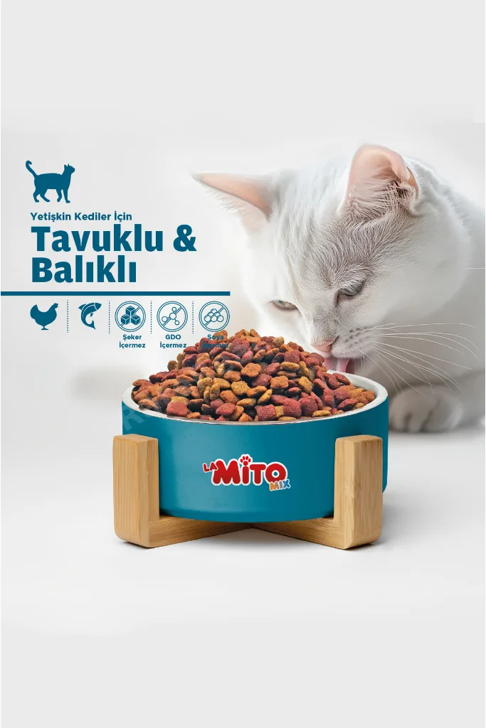 La Mix Adult Cat 15 Kg Tavuklu Ve Balıklı Renkli Taneli Yetişkin Kedi Maması