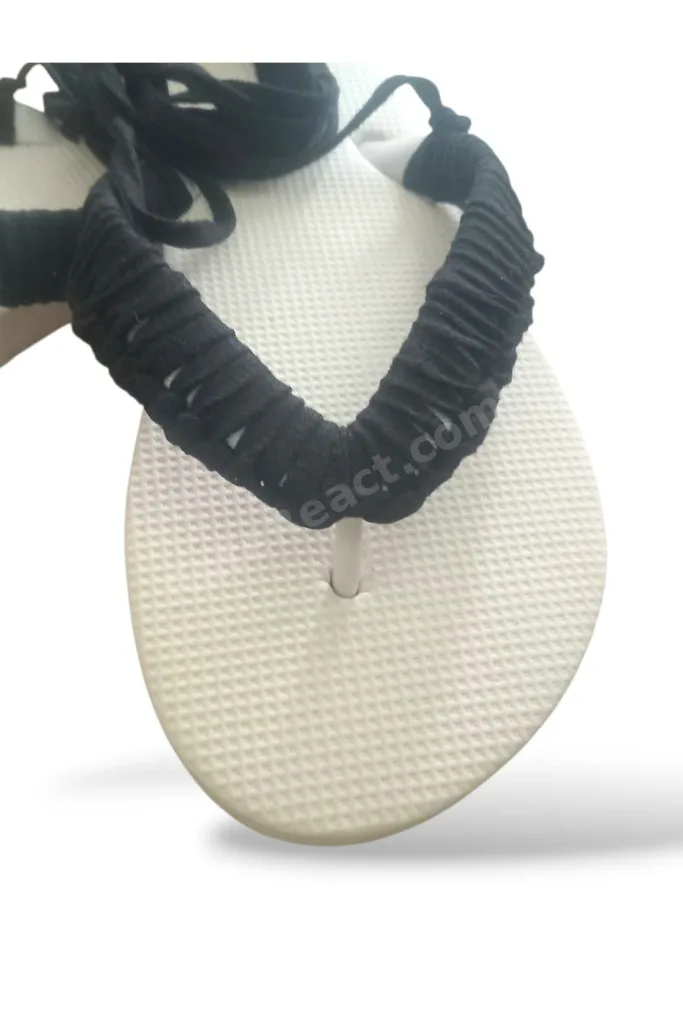 Kadın Flip Flop Parmak Arası Terlik Deniz Plaj Ev Günlük Eva Taban Beyaz Renk Terlik
