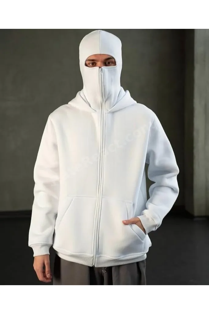 Style Vers Balaclava Tam Fermuarlı Kapüşonlu Maske Kapüşonlu