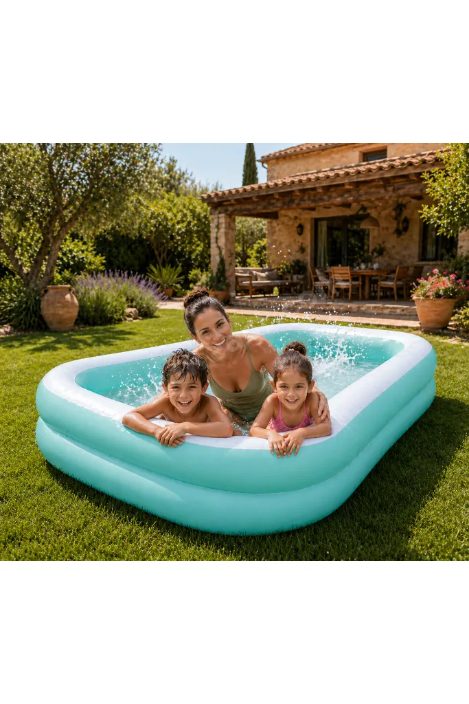 Şişme Aile Havuzu 229 x 152 x 48 cm 57181NP 600L Büyük Boy Bahçe Havuzu