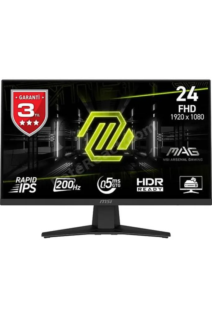 MAG 244F 23.8″ 1920x1080 (FHD) RAPID IPS FLAT 200Hz 0.5Ms FreeSync Premium Gaming Monitör