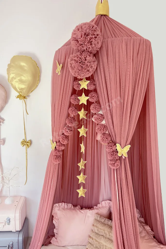 Tül Cibinlik Deluxe Dusty Rose