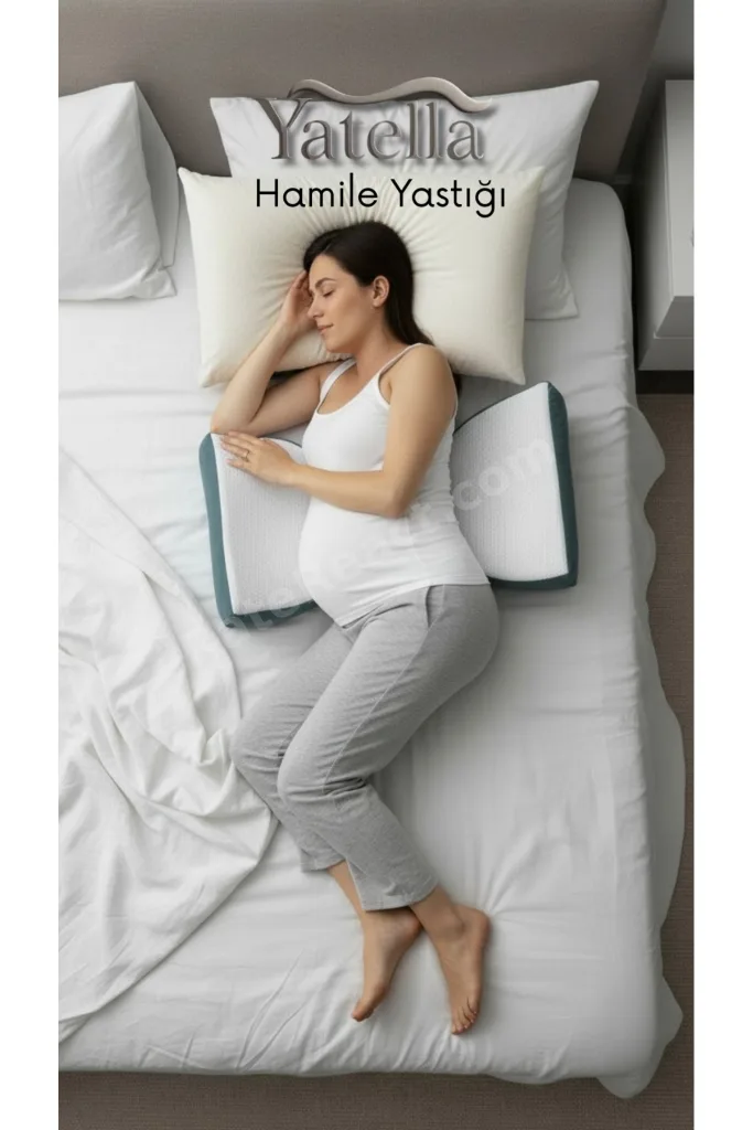 Çok Fonksiyonlu Hamile Yastığı - Katlanabilir,Ayarlanabilir,Sırt ve Bel Destekli