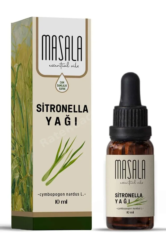 TTKTEKNOLOJİ Masala Saf Sitronella Yağı 10 ml. - (Citronella Oil) Cymbopogon Nardus TTKTEKNOLOJİ 202