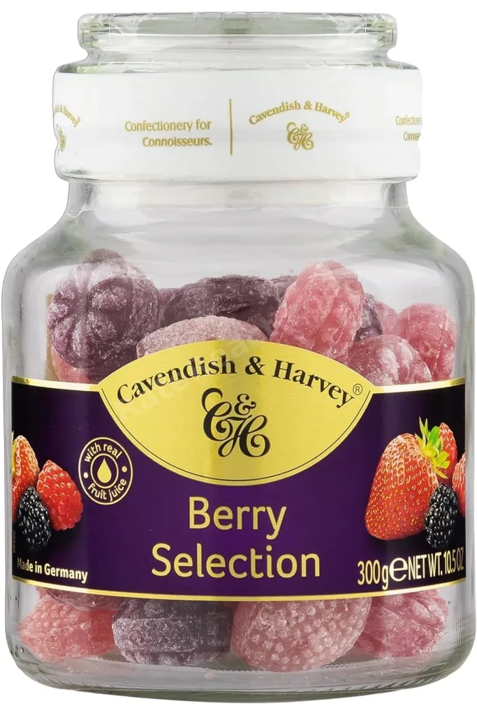 & Harvey Mixed Hard Candy Drops/Karışık Orman Meyve Aromalı Şeker Cam Kavanoz 300 g revif 827927
