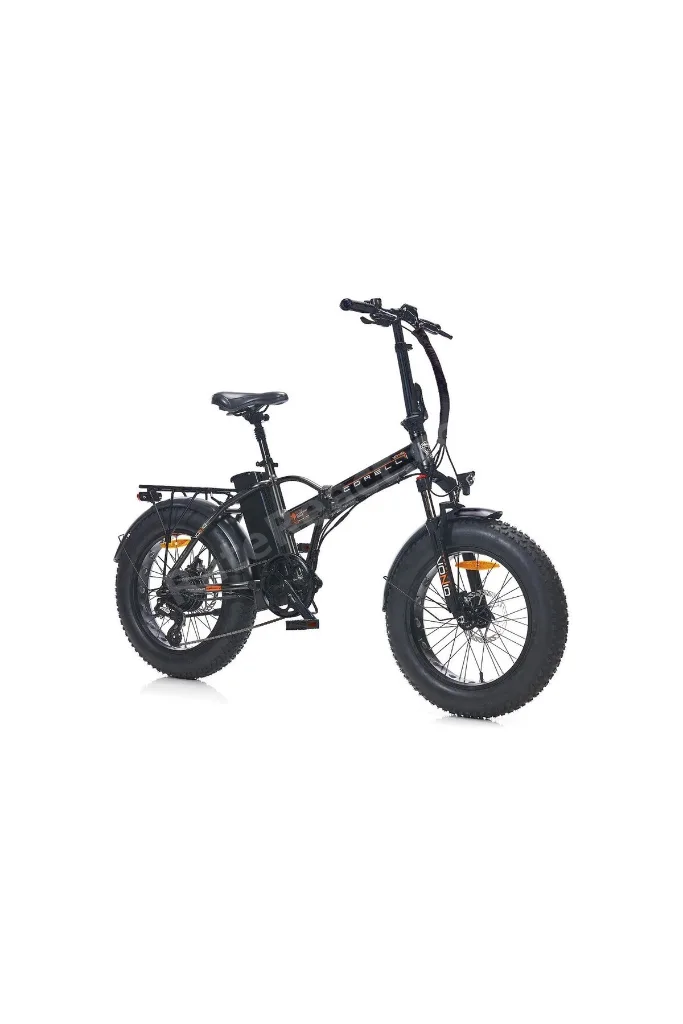 Voniq E Fat Bike Katlanır Elektirikli Bisiklet Siyah