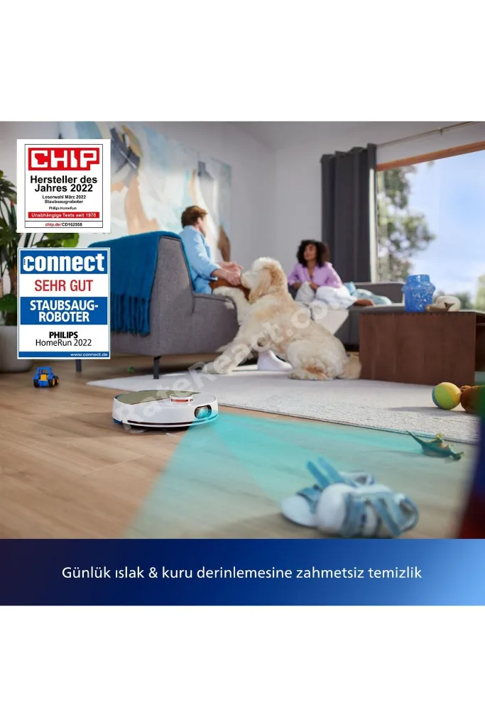 7000 Serisi HomeRun Aqua Islak Kuru Robot Süpürge, Sarj İstasyonlu, XU7000/02