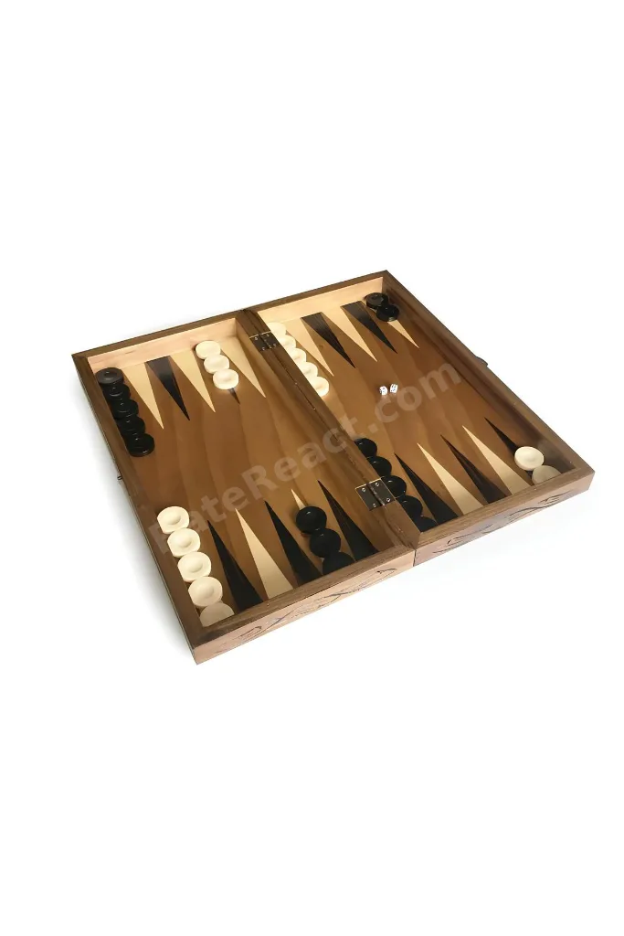 Kişiye Özel Oymalı Büyük Boy Ahşap Masif Tavla Takımı İsme Özel El Yapımı Tavla Takımı - Backgammon